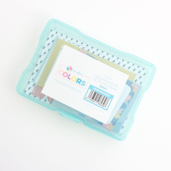 Caja de plástico Kimidori Colors 4"x6" Mint