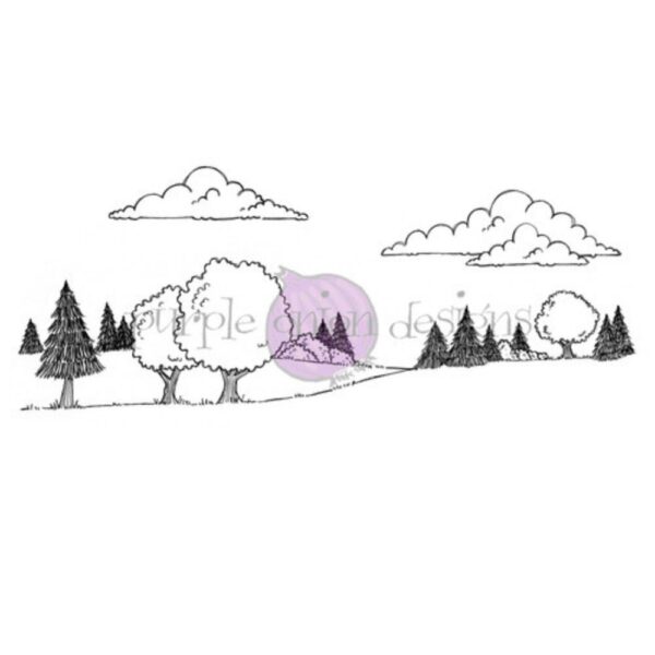 Sello Amongst the Pines Horizon Stacey Yacula. Purple onion designs