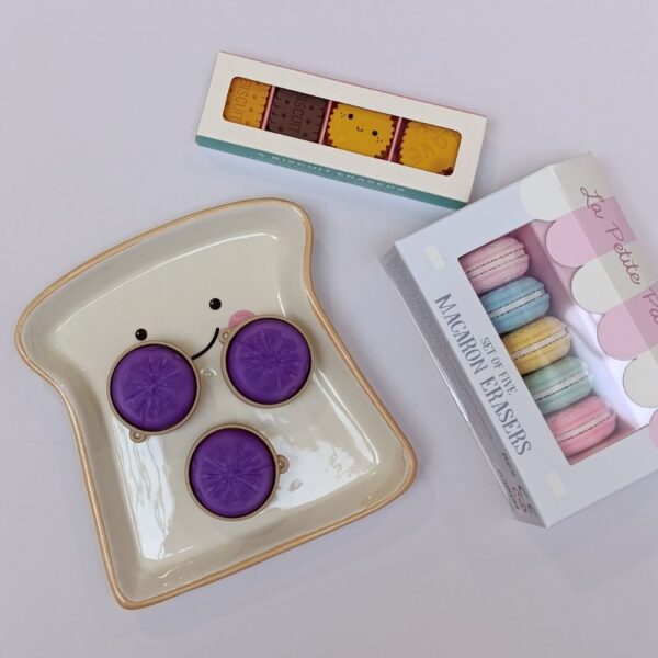Colgante antiestrés clicker Dumpling morado