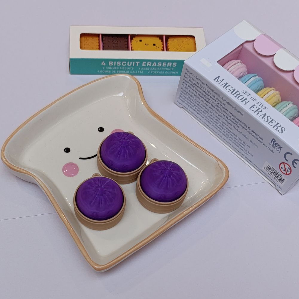 Colgante antiestrés clicker Dumpling morado 2 Colgante antiestrés clicker Dumpling morado - Imagen 2