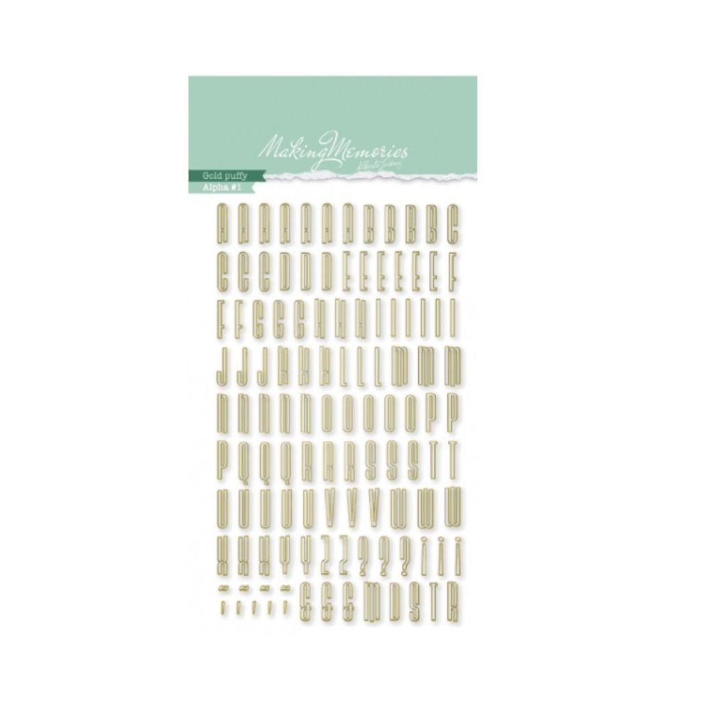 Alfabeto Gold Puffy Magical by Alberto Juárez 1 Alfabeto Gold Puffy Magical by Alberto Juárez